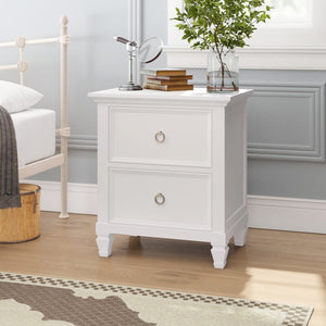 Westhampton 27.5'' Tall 2 - Drawer Solid Wood Nightstand