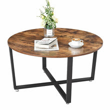 Load image into Gallery viewer, Wetumka Cross Legs Coffee Table, 18.5&#39;&#39; H X 34.6&#39;&#39; L X 34.6&#39;&#39; D
