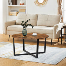 Load image into Gallery viewer, Wetumka Cross Legs Coffee Table, 18.5&#39;&#39; H X 34.6&#39;&#39; L X 34.6&#39;&#39; D
