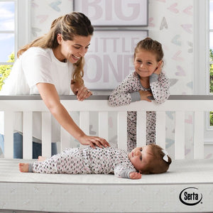 Standard Crib/Toddler White Whimsical 5" Crib and Toddler Bed Mattress, #6230