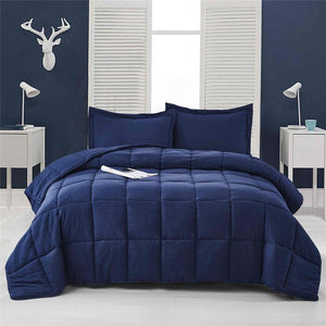 Whinney Pre-washed Microfiber Reversible 3 Piece Comforter Set Queen
