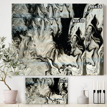 Load image into Gallery viewer, 36&quot; H x 46&quot; W x 1.5&quot; D White, Gray And White Hand Painted Marble Acrylic VII - Painting on Canvas OG404
