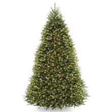 Load image into Gallery viewer, Dunhill Fir 9&#39; Green Fir Artificial Christmas Tree with 900 Clear/White Lights (SB615)
