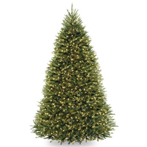 Dunhill Fir 9' Green Fir Artificial Christmas Tree with 900 Clear/White Lights (SB615)