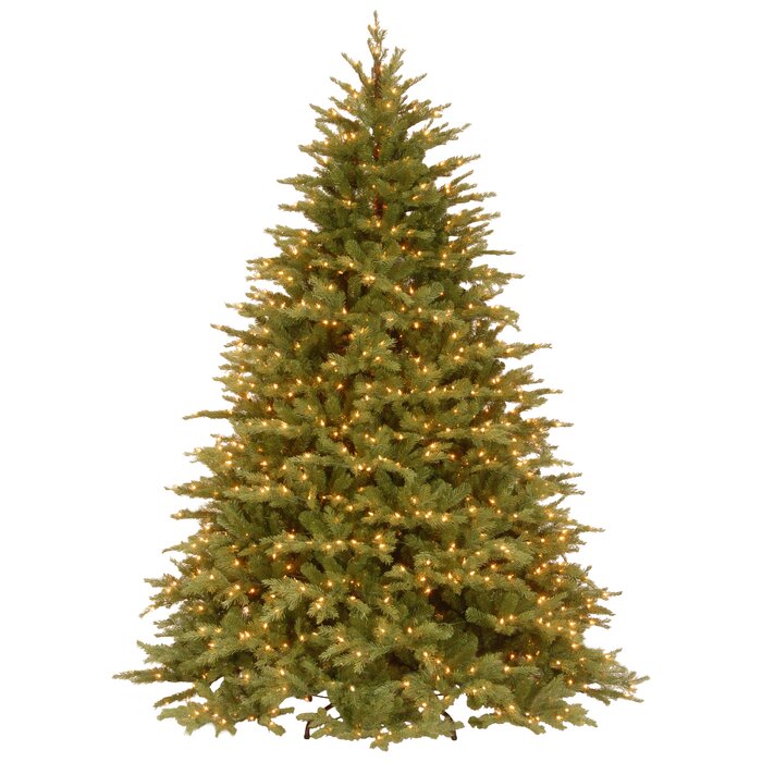 Nordic Spruce 7.5' Green Artificial Christmas Tree with 1000 Clear/White Lights #AD144