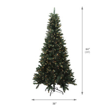 Load image into Gallery viewer, Green Spruce Artificial Christmas Tree with 300 Clear/White Lights #2232HW
