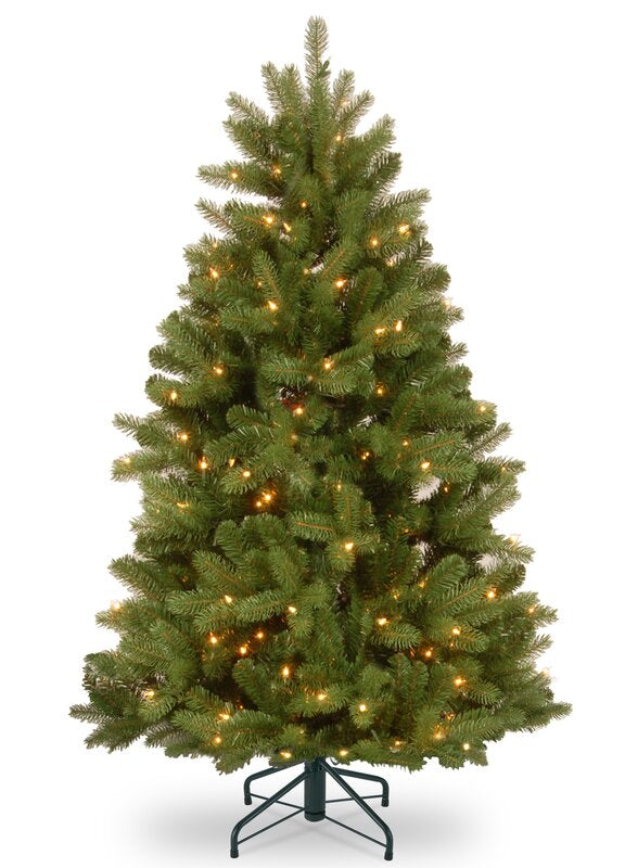 National Tree Company 4.5-Foot Spurce Pre-Lit Christmas Tree with Clear Lights MH22