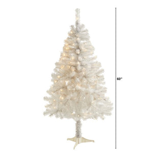White Pine Artificial Christmas Tree with 450 Clear Lights (SB925)