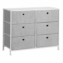 Load image into Gallery viewer, Whitestone 6 Drawer Double Dresser Light Gray #1091HW
