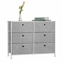 Load image into Gallery viewer, Whitestone 6 Drawer Double Dresser Light Gray #1091HW
