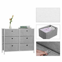 Load image into Gallery viewer, Whitestone 6 Drawer Double Dresser Light Gray #1091HW
