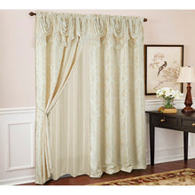 Load image into Gallery viewer, Whitstran Polyester Semi-Sheer Curtain Panel, (Set of 3)
