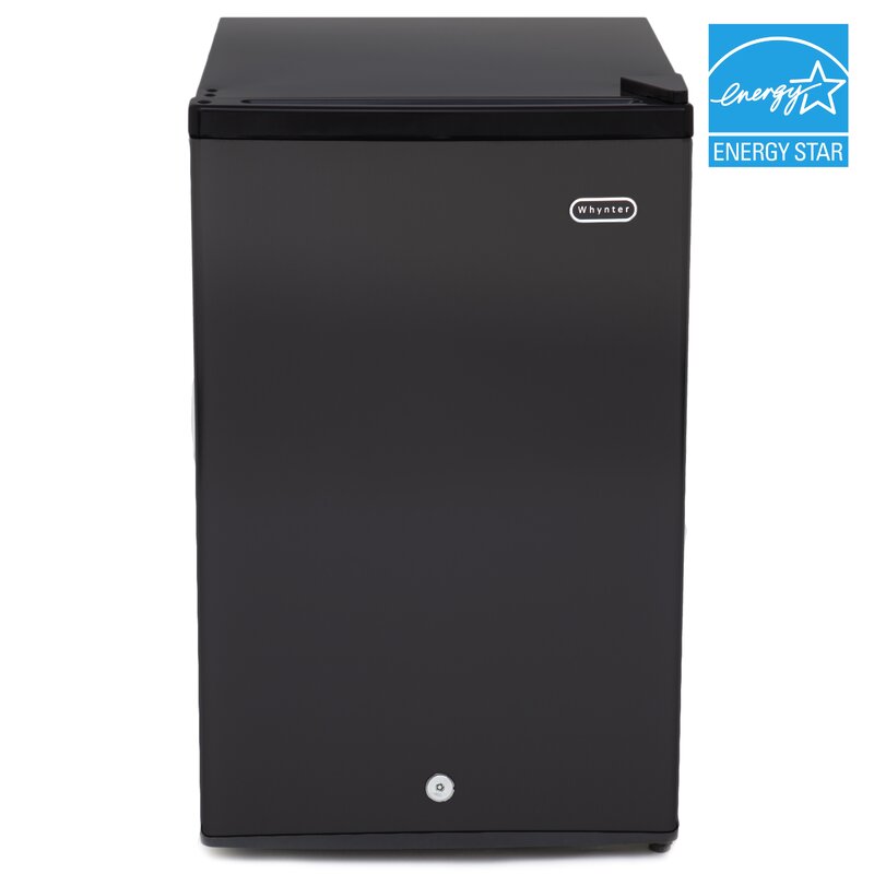 Black Whynter 3.0 Cubic Feet cu. ft. Garage Ready Upright Freezer with Adjustable Temperature Controls (Part number: CUF-301BK) 3232AH