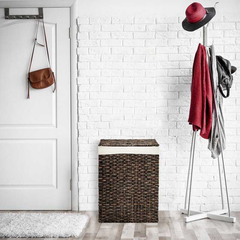 Wicker Foldable Water Laundry Basket 7528RR