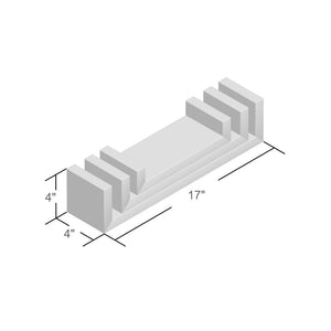 White Wickes 3 Piece Floating Shelf 2821AH