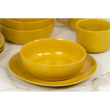 Load image into Gallery viewer, Mustard Yellow Wickham 16 Piece Dinnerware Set, Service for 4
