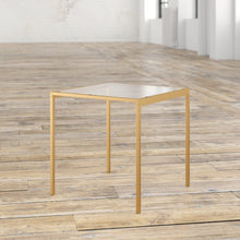 Load image into Gallery viewer, Wickliffe Glass Top End Table Gold(2436RR)
