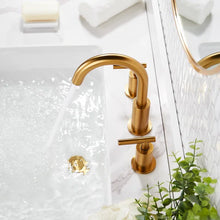 Load image into Gallery viewer, Widespread Bathroom Faucet with Drain Assembly
