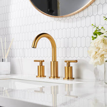 Load image into Gallery viewer, Widespread Bathroom Faucet with Drain Assembly
