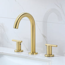 Load image into Gallery viewer, Widespread Faucet 2-handle Bathroom Faucet with Drain Assembly
