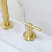 Load image into Gallery viewer, Widespread Faucet 2-handle Bathroom Faucet with Drain Assembly
