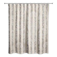 Load image into Gallery viewer, Gray/Taupe/Beige Wilcoxen Floral Single Shower Curtain 370DC
