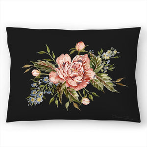Wild Rose Bouquet Lumbar Pillow (1656ND)