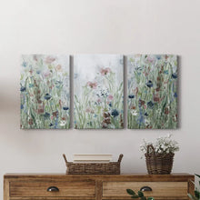 Load image into Gallery viewer, 18&quot; H x 36&quot; W x 1&quot; D Wildflower Fields - 3 Piece Picture Frame Multi-Piece Image on Canvas
