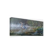 Load image into Gallery viewer, 20&quot; H x 47&quot; W x 2&quot; D Wilhelm Goebel Quiet Cove Great Blue Heron - Graphic Art on Canvas
