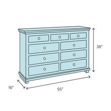 Load image into Gallery viewer, Willenhall 9 Drawer Dresser
