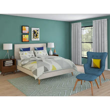 Load image into Gallery viewer, Williams Upholstered Low Profile Platform Bed - queen  - 2 BOXES

