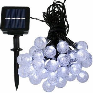 Wiltshire 20'' Outdoor LED Solar Powered 30 Bulb Globe String Light