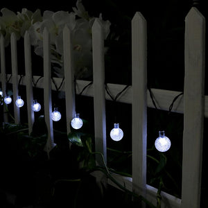 Wiltshire 20'' Outdoor LED Solar Powered 30 Bulb Globe String Light