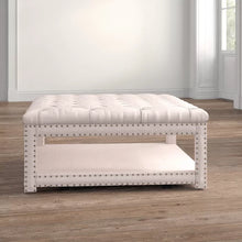 Load image into Gallery viewer, Winbush 40&#39;&#39; Wide Tufted Square Cocktail Ottoman with Storage
