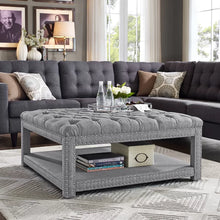 Load image into Gallery viewer, Winbush 40&#39;&#39; Wide Tufted Square Cocktail Ottoman with Storage
