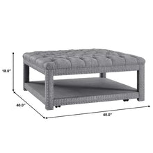 Load image into Gallery viewer, Winbush 40&#39;&#39; Wide Tufted Square Cocktail Ottoman with Storage
