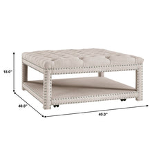 Load image into Gallery viewer, Winbush 40&quot; Wide  Tufted Square Cocktail with Storage 5268RR
