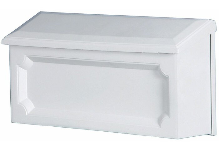 Windsor Small, Plastic, Wall Mount Mailbox, White - 483CE