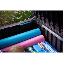 Load image into Gallery viewer, Winston Porter Arrin 150 Gallons Gallon Water Resistant Resin Lockable Deck Box in Brown MRM3998
