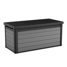 Load image into Gallery viewer, Winston Porter Arrion 150 Gallons Gallon Water Resistant Resin Lockable Deck Box in Dark Grey
