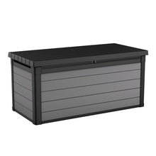 Load image into Gallery viewer, Arrion 150 Gallons Gallon Water Resistant Resin Lockable Deck Box in Dark Grey
