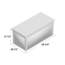 Load image into Gallery viewer, Winston Porter Arrion 150 Gallons Gallon Water Resistant Resin Lockable Deck Box in Grey
