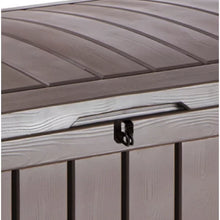 Load image into Gallery viewer, Winston Porter Braem 101 Gallons Gallon Water Resistant Resin Lockable Deck Box in Brown
