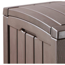 Load image into Gallery viewer, Winston Porter Braem 101 Gallons Gallon Water Resistant Resin Lockable Deck Box in Brown
