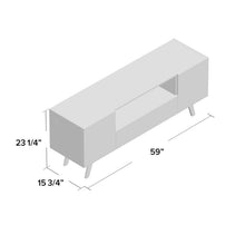 Load image into Gallery viewer, Walnut/White Winthrop TV Stand for TVs up to 65&quot; (SB632)
