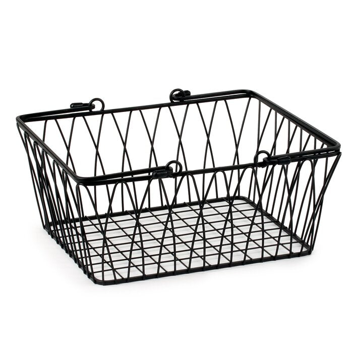 Montanez Twist Handled Metal/Wire Basket (set of 2) 127ms