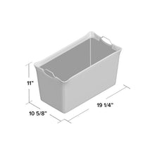 Load image into Gallery viewer, Wire Frame Fabric Storage Bin set of 3 4869RR
