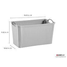 Load image into Gallery viewer, Wire Frame Fabric Storage Bin set of 3 4869RR
