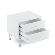 Load image into Gallery viewer, White Wolfe 2 - Drawer Nightstand 763CDR
