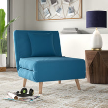 Load image into Gallery viewer, 30.71&quot; Convertible Chair in Teal #9620
